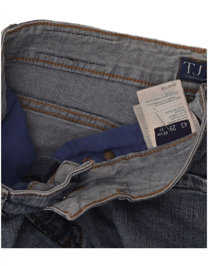 Trussardi Damen Slim Jeans W27 L28 Blaue Baumwolle