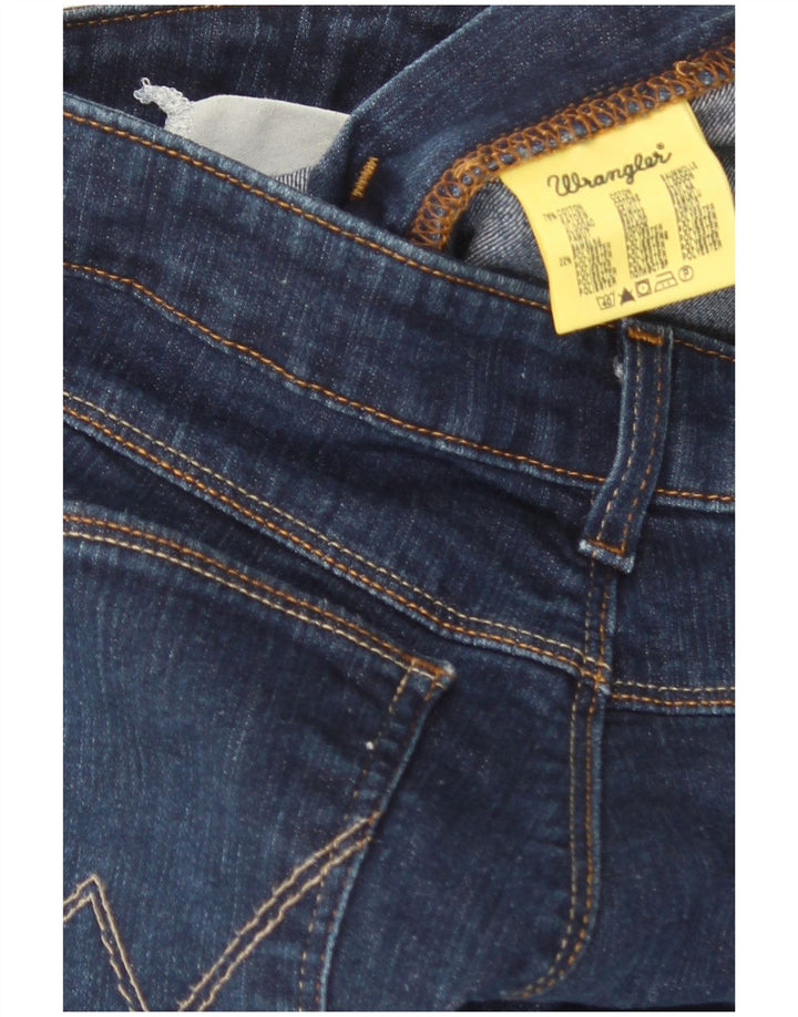 Wrangler Damen Schlagjeans W31 L32 Marineblaue Baumwolle