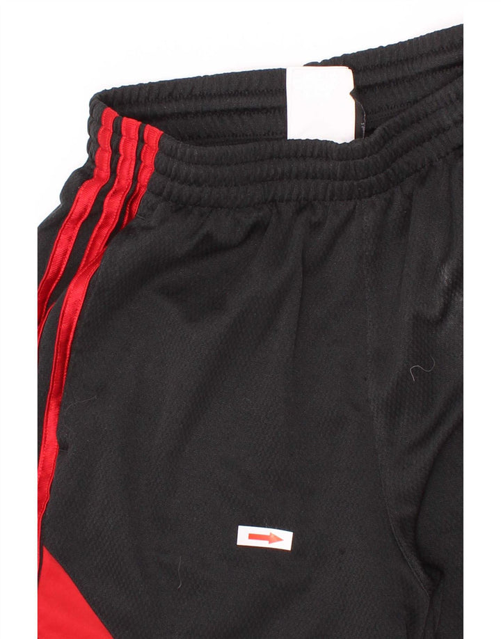 Adidas Sportshorts für Jungen, 11–12 Jahre, schwarzes Colourblock-Polyester