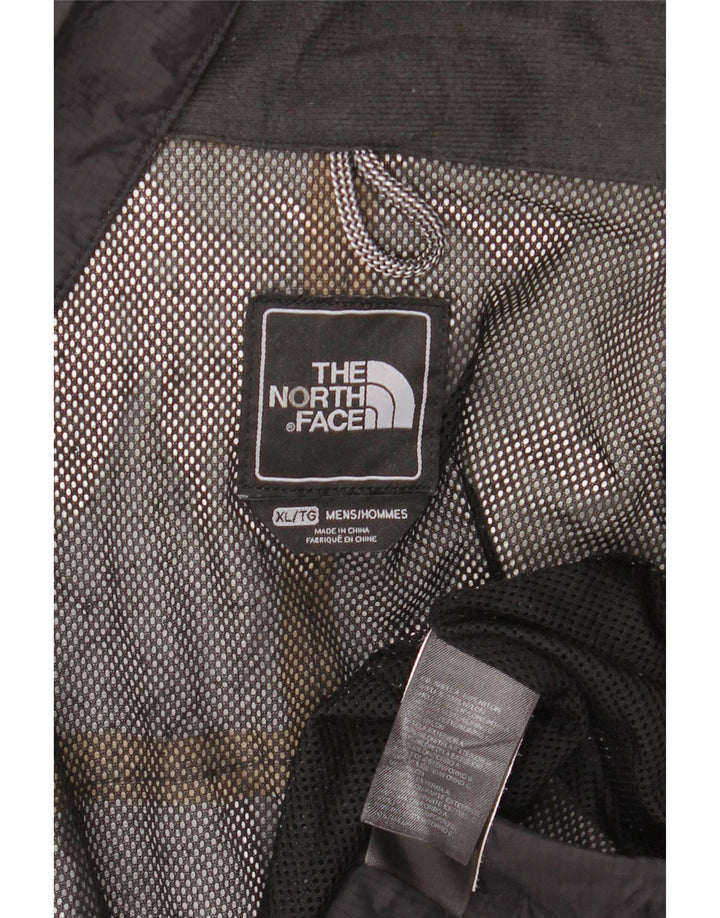 THE NORTH FACE Herren-Regenjacke mit Kapuze, UK 42 XL, schwarzes Nylon