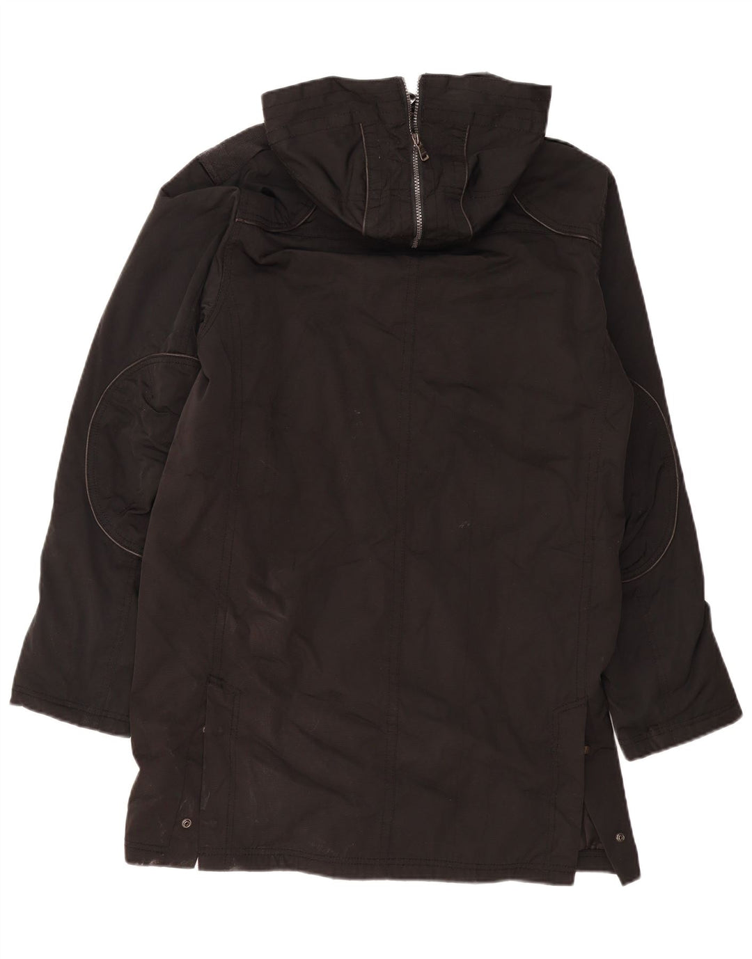 ZARA Mens Hooded Parka Jacket UK 40 Large Black Polyester