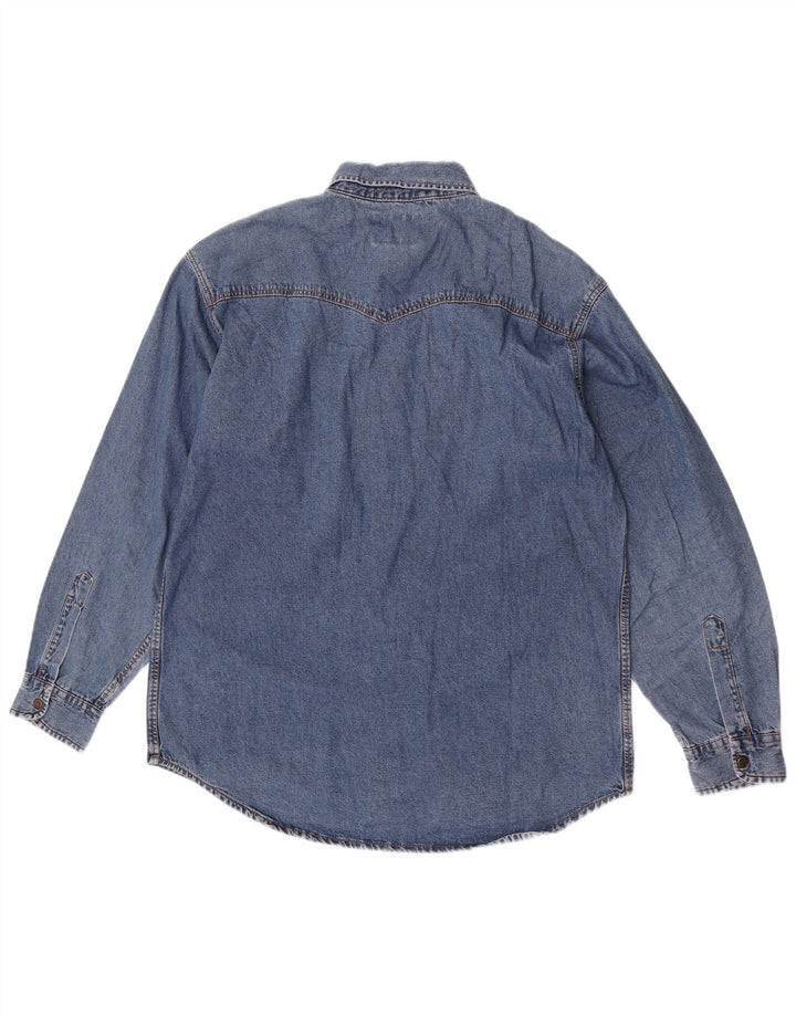 Perry's Herren-Jeanshemd, Größe L, Blau