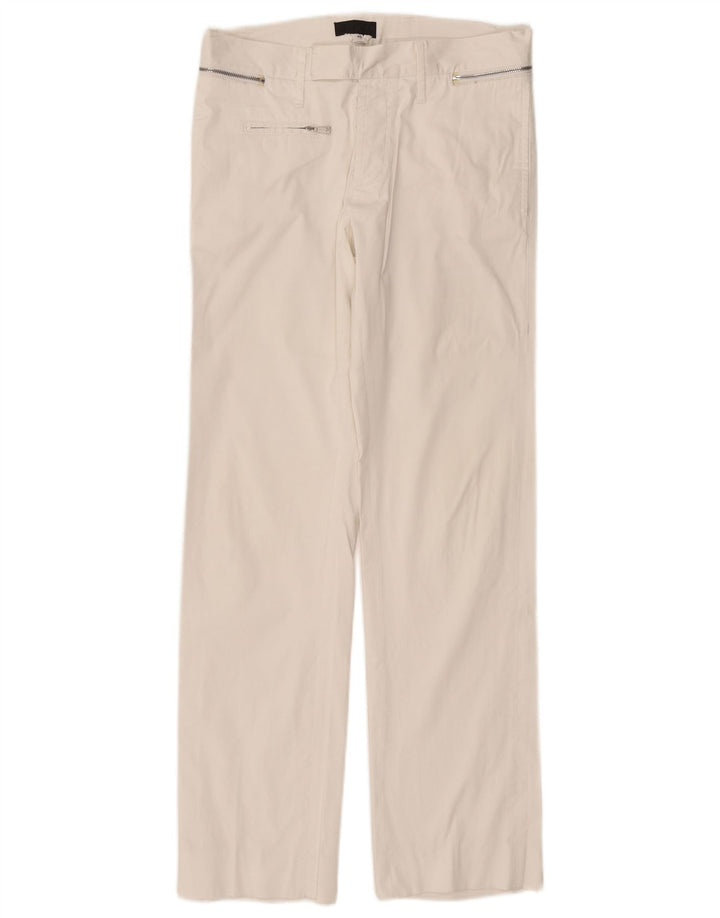 RICHMOND Damen Gerade Freizeithose IT 46 Large W32 L31 Weiß