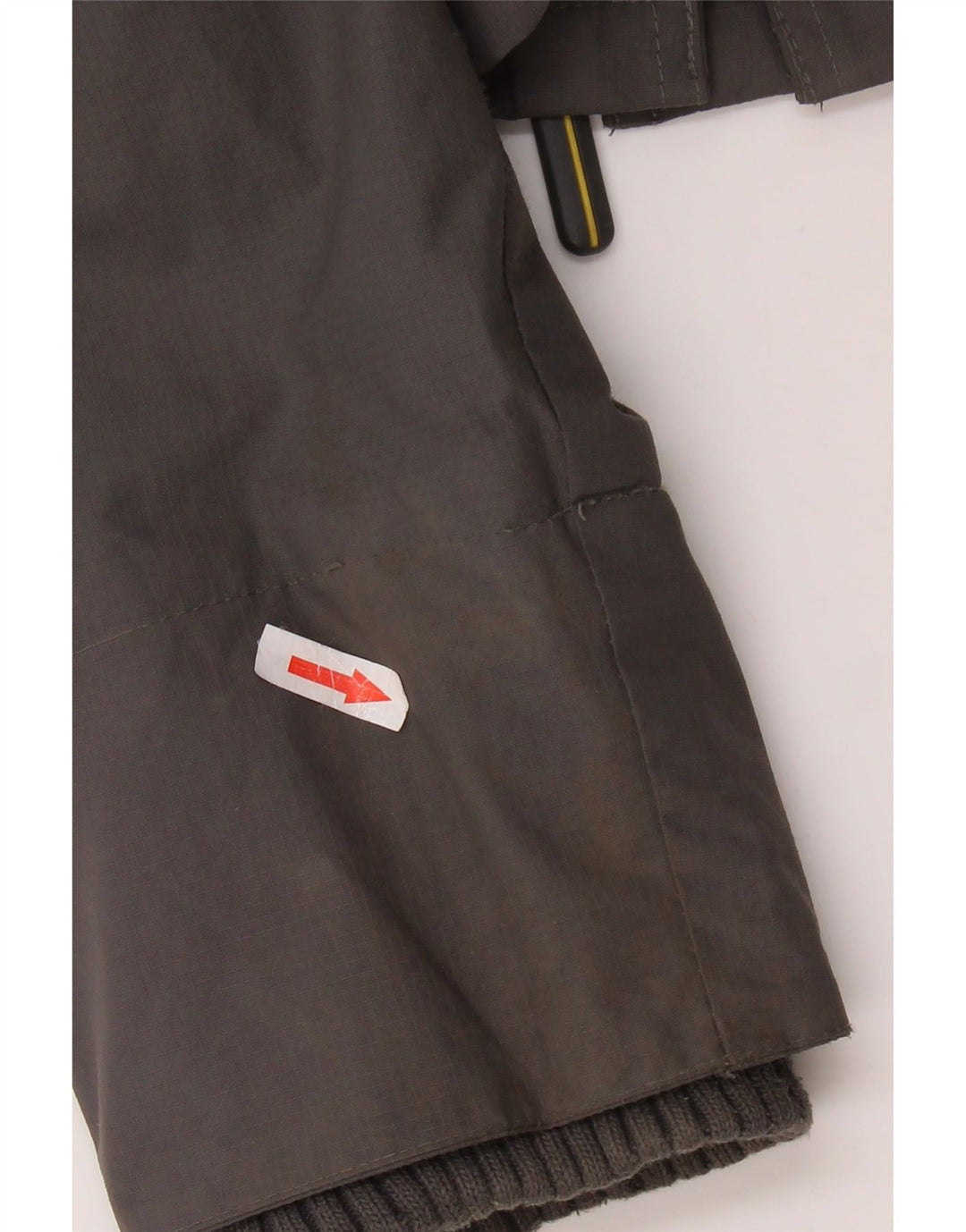 SUPERDRY Herren-Windjacke mit Kapuze, UK 38, mittelgraues Nylon