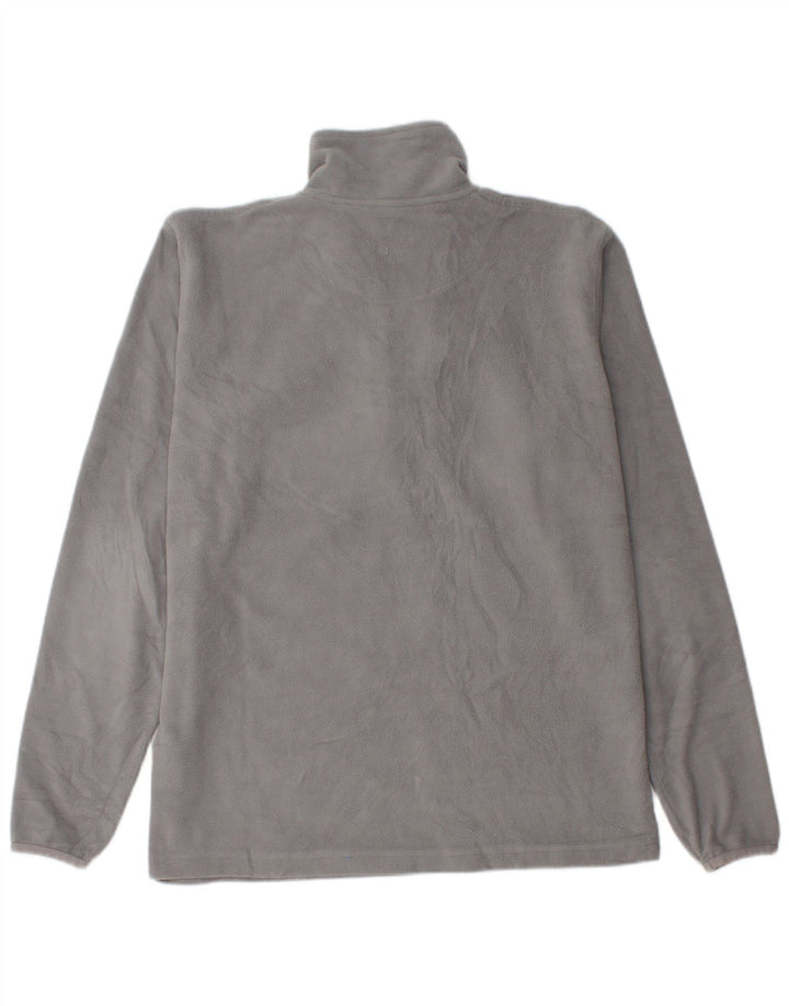Lotto Herren-Fleecepullover mit Reißverschluss am Hals, großes graues Polyester