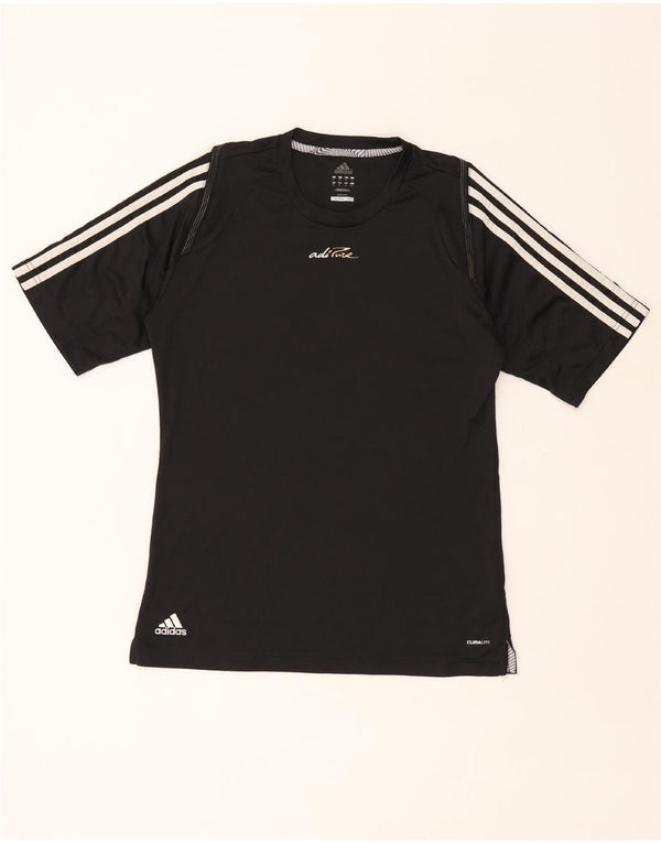 Adidas Herren Climalite T-Shirt Top Medium Schwarz Polyester