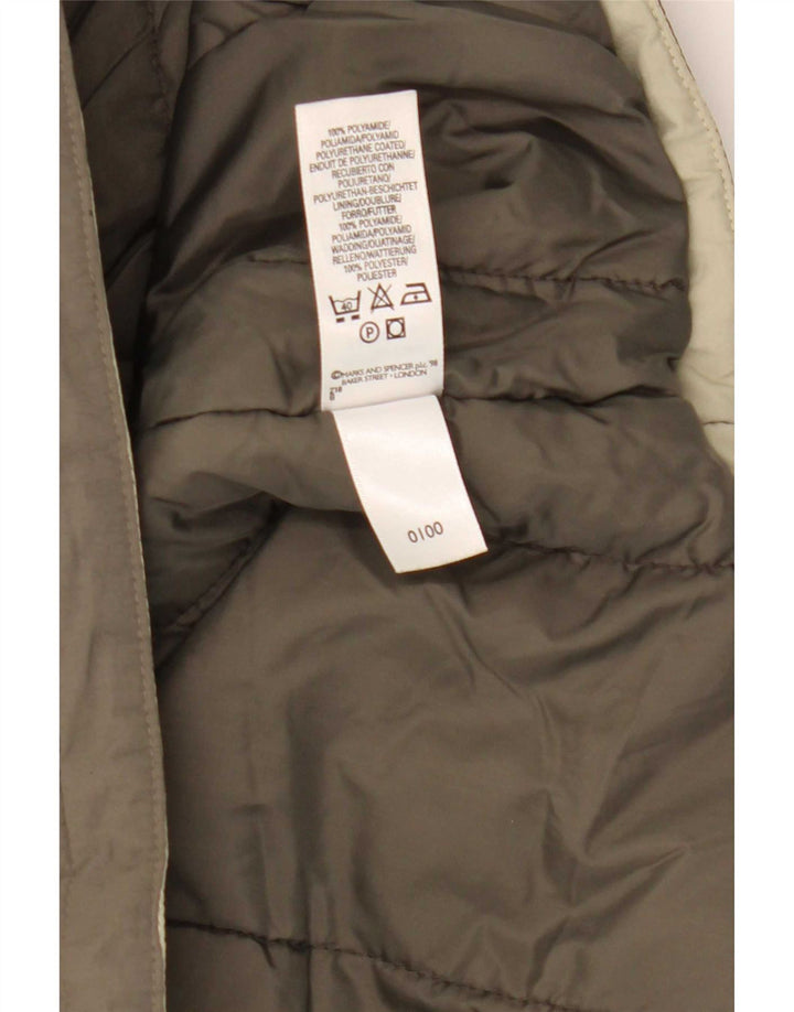Marks & Spencer Herren Wattierte Weste UK 42 XL Khaki Polyamid