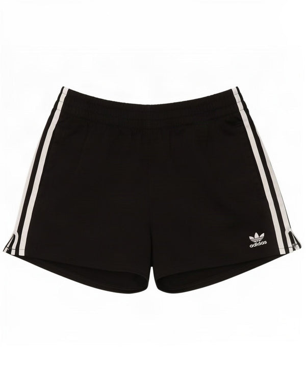 Adidas Damen Sportshorts UK 12 Medium Schwarz Polyester