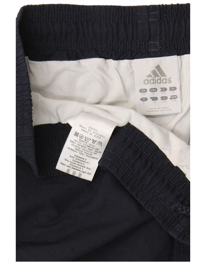 ADIDAS Mens Sport Shorts Medium  Navy Blue Polyester