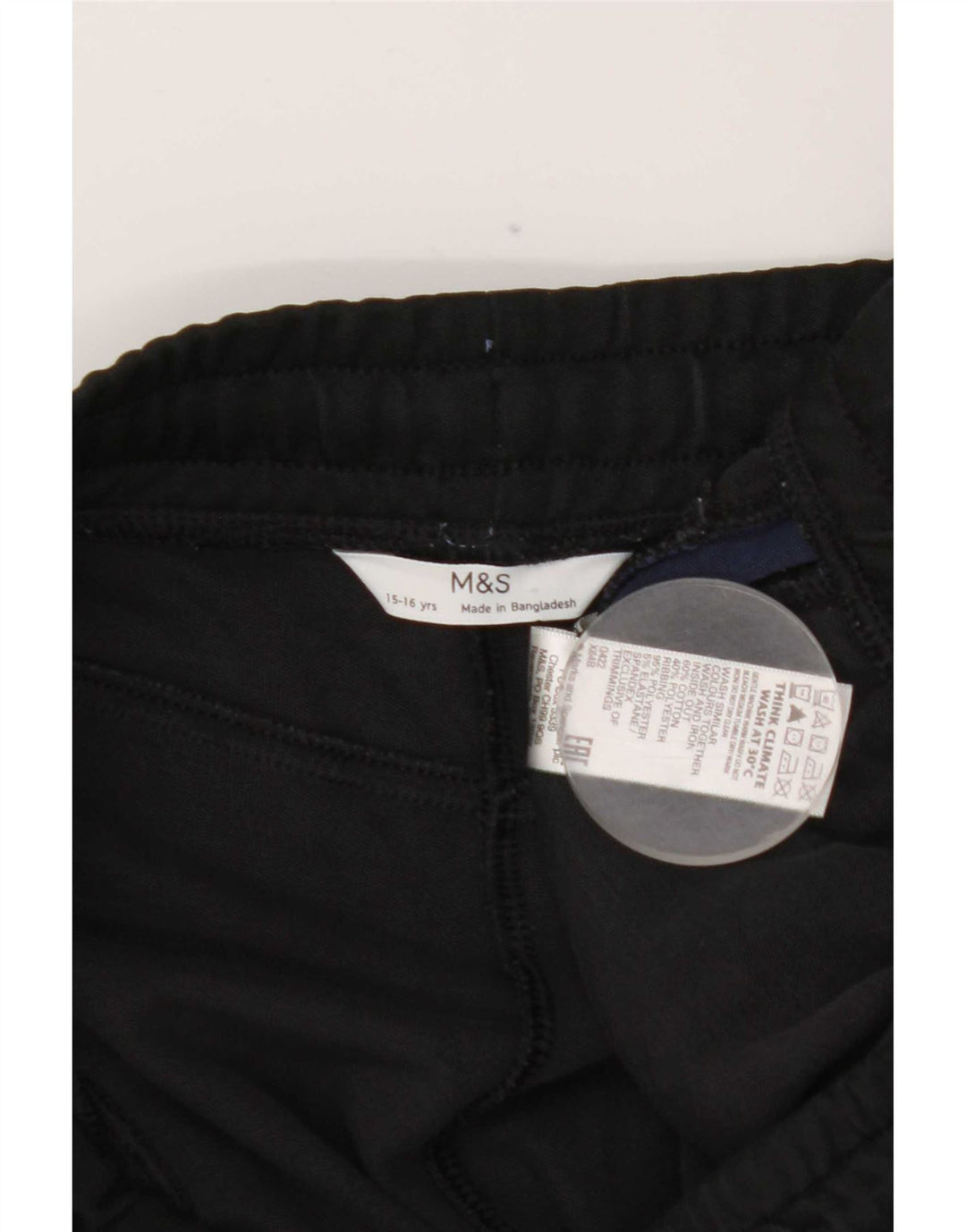 Marks & Spencer Jungen-Trainingshose, Jogginghose, 15–16 Jahre, Schwarz