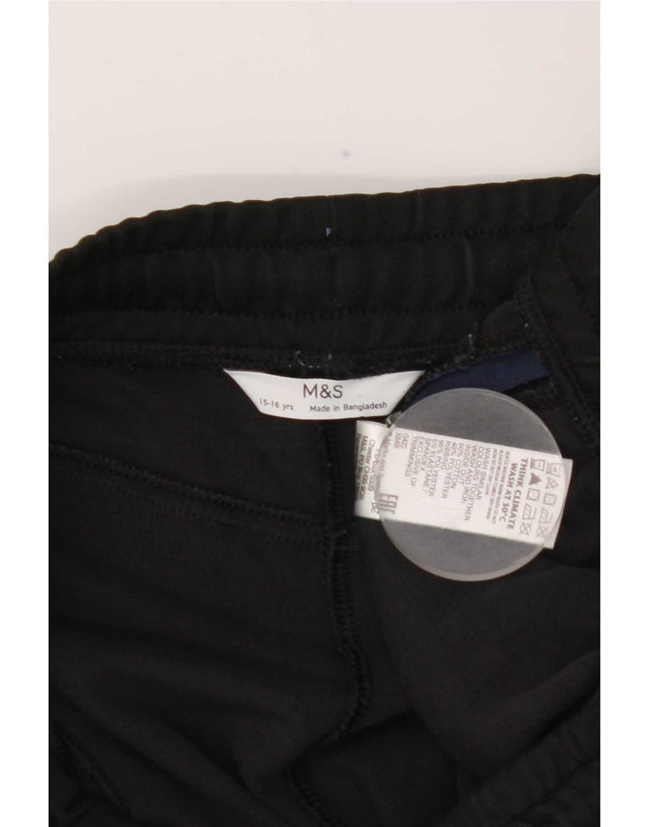 Marks & Spencer Jungen-Trainingshose, Jogginghose, 15–16 Jahre, Schwarz