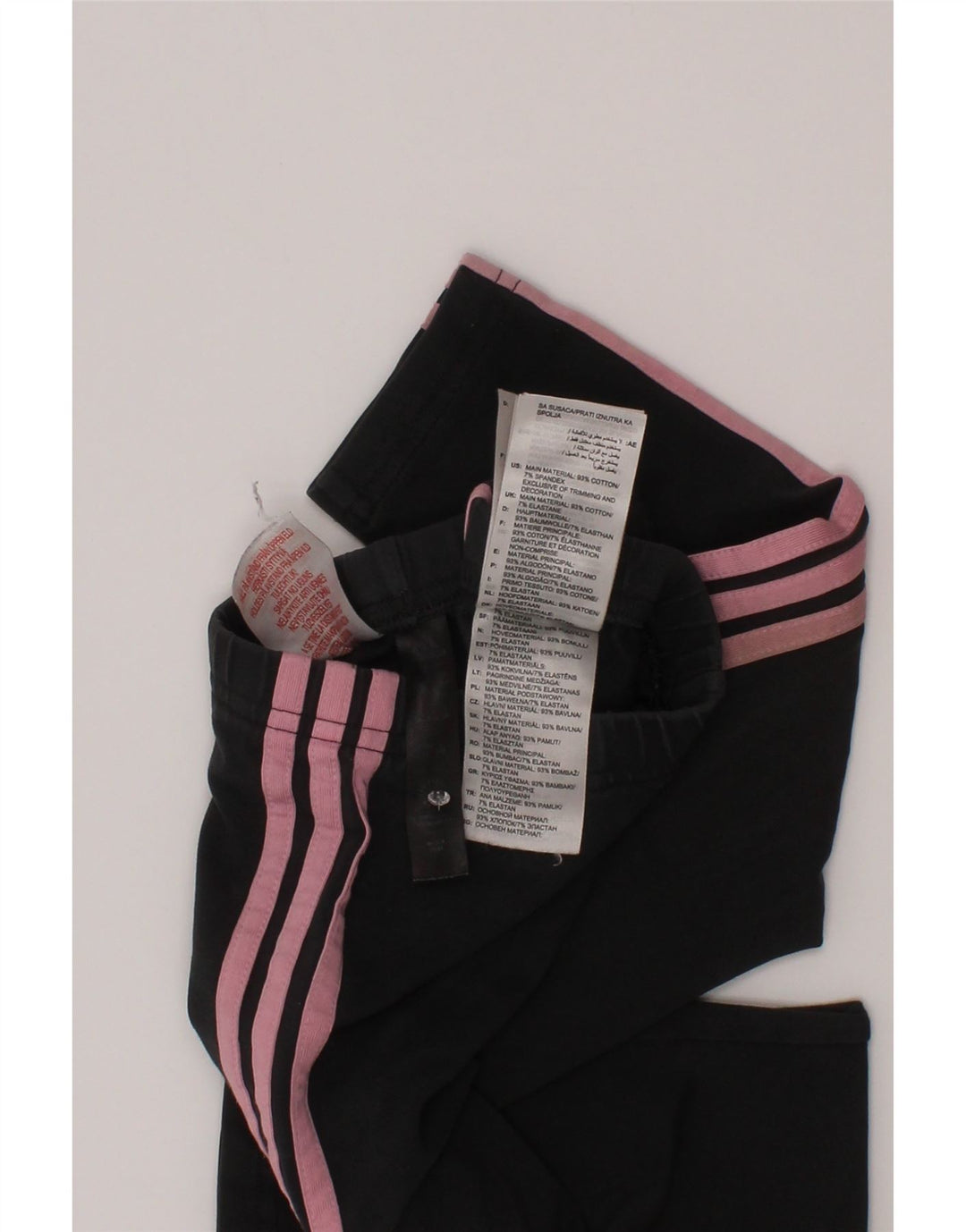 Adidas Mädchen-Leggings, 3–4 Jahre, graue Baumwolle