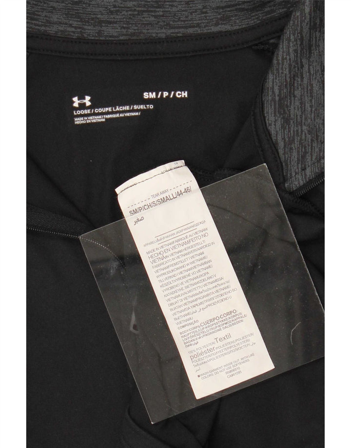 Under Armour Herren-Pullover-Trainingsanzugoberteil mit Reißverschluss, Größe S, Schwarz, Farbblock