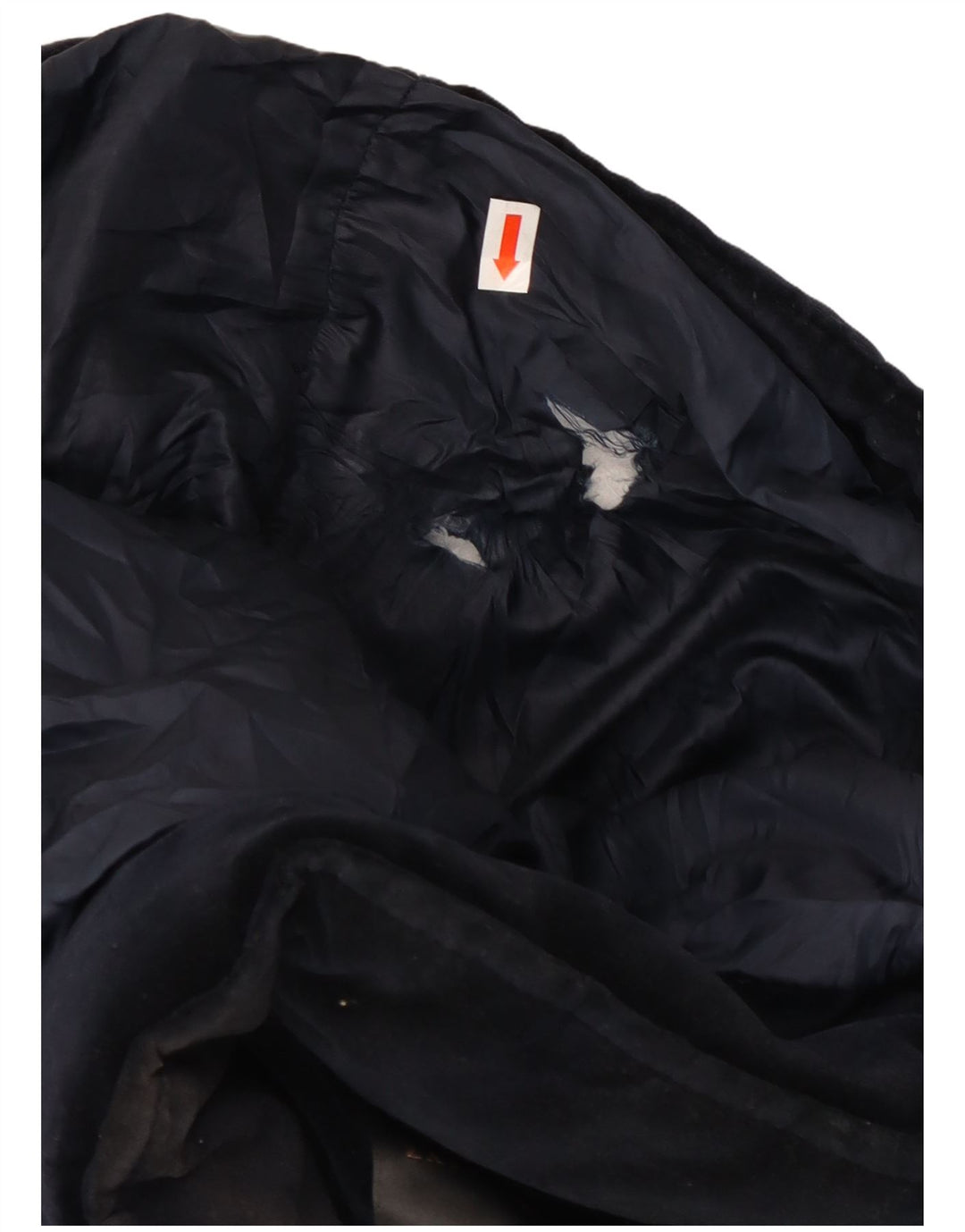 Zara Herren-Jacke mit Kapuze, gepolstert, Größe 40, Marineblau, Polyester