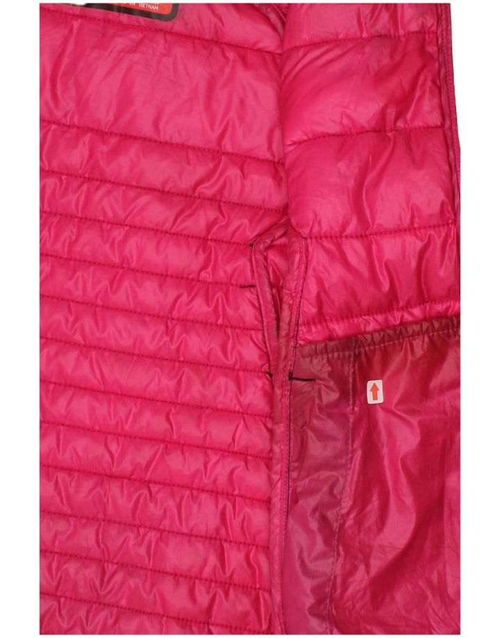 Nike Mädchen-Kapuzenmantel, gepolstert, 4–5 Jahre, Größe S, Schwarz, Polyester