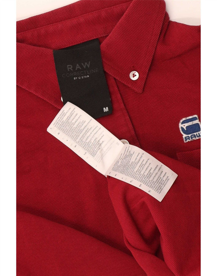 G-Star Herren-Poloshirt aus mittlerer burgunderroter Baumwolle