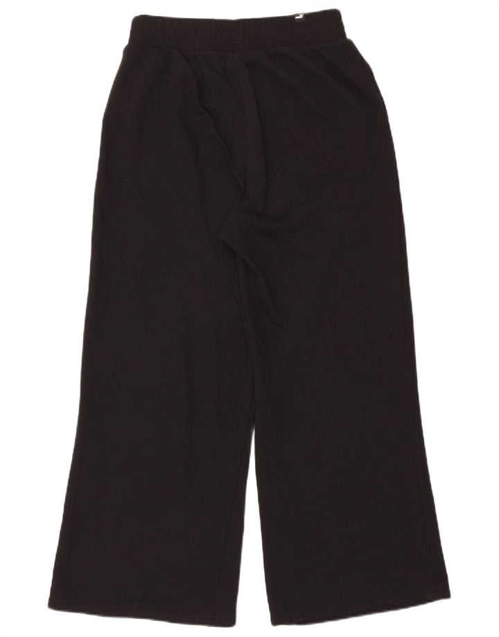 Puma Damen Trainingshose UK 14 Mittelschwarze Baumwolle
