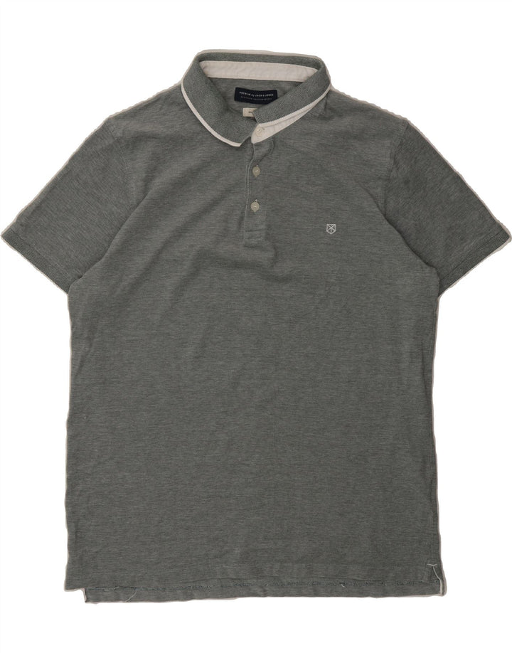 JACK & JONES Mens Polo Shirt 2XL Grey Cotton Vintage Jack & Jones and Second-Hand Jack & Jones from Messina Hembry 