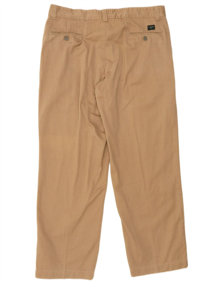 DOCKERS Herren Khakis Straight Chino Hose W36 L32 Beige