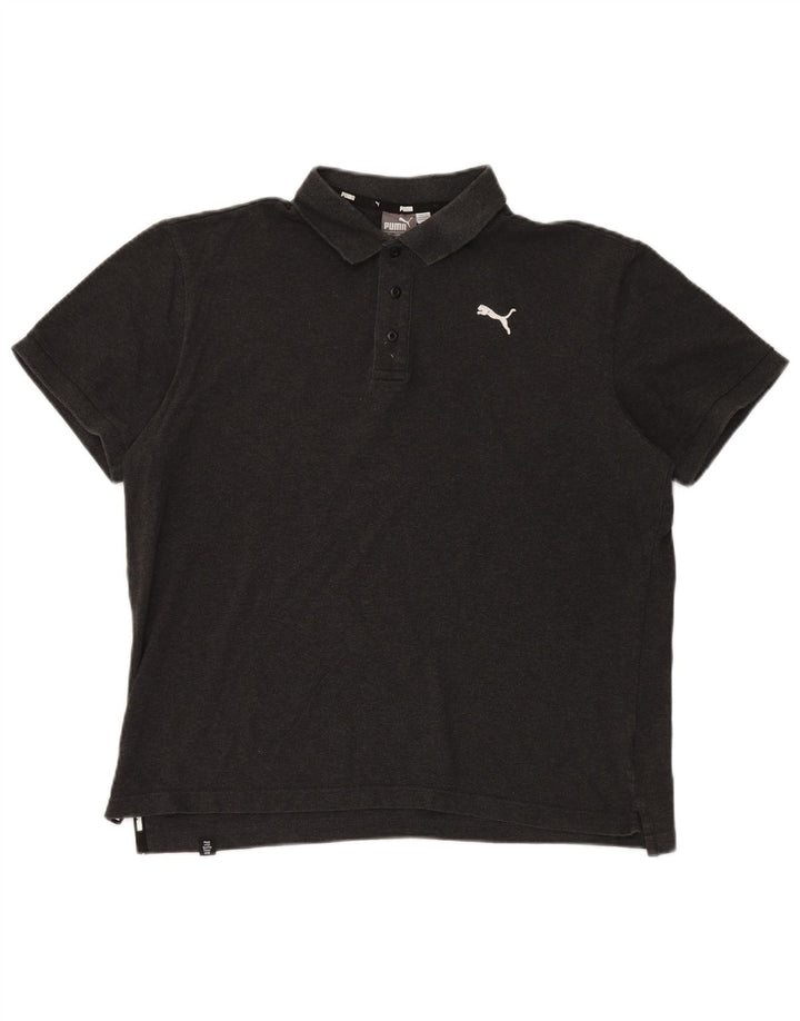 Puma Herren Poloshirt Große graue Baumwolle