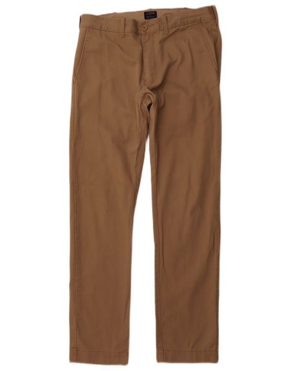 J. CREW Herren The Driggs Slim Chino Hose W30 L32 Beige Baumwolle