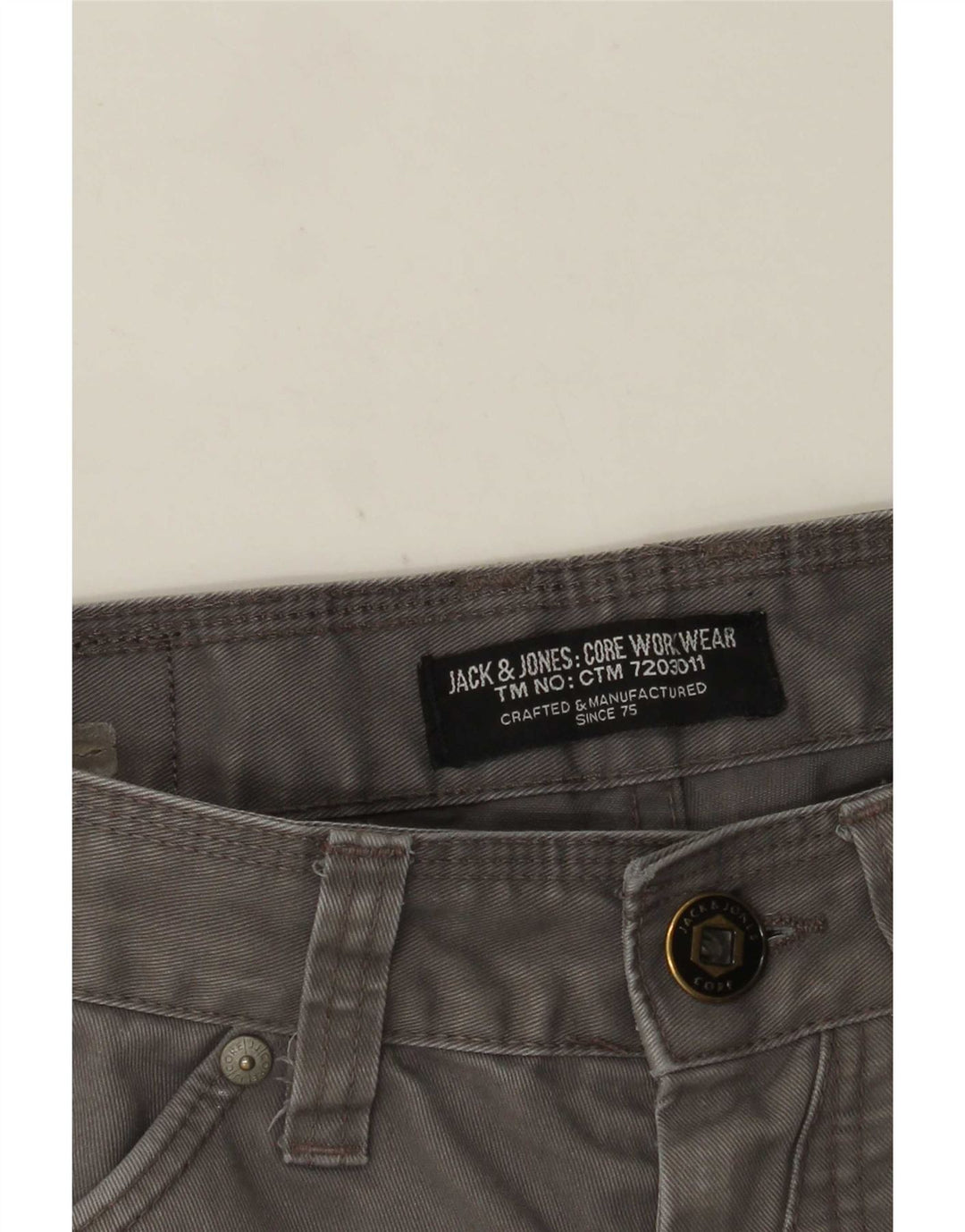 Jack & Jones Herren Bananenhose W28 L28 Grau