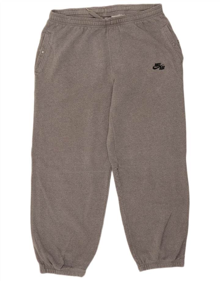 Nike Herren-Trainingshose, Jogginghose, Größe 2XL, graue Baumwolle