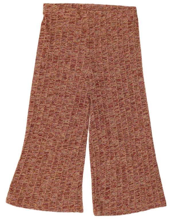 Zara Capri-Trainingshose für Damen, UK 44, Größe L, mehrfarbig, gefleckt
