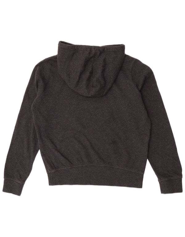 Rip Curl Womens Graphic Oversized Hoodie Jumper UK 6 XS Grey Cotton