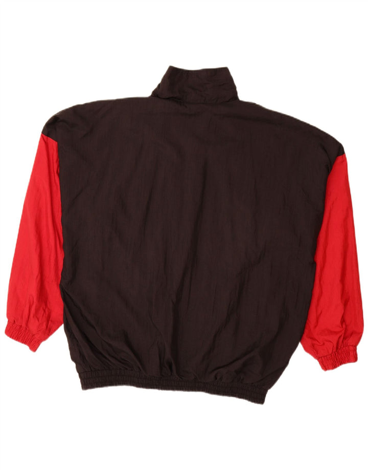 VINTAGE Herren-Trainingsanzug-Oberteil, Jacke, XL, mehrfarbig, Colourblock-Polyamid