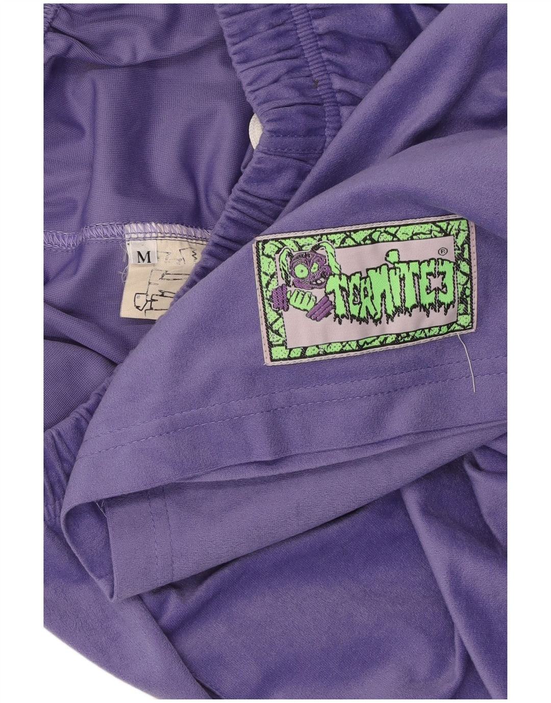 VINTAGE Damen Sportshorts UK 12 Medium Purple Triacetate