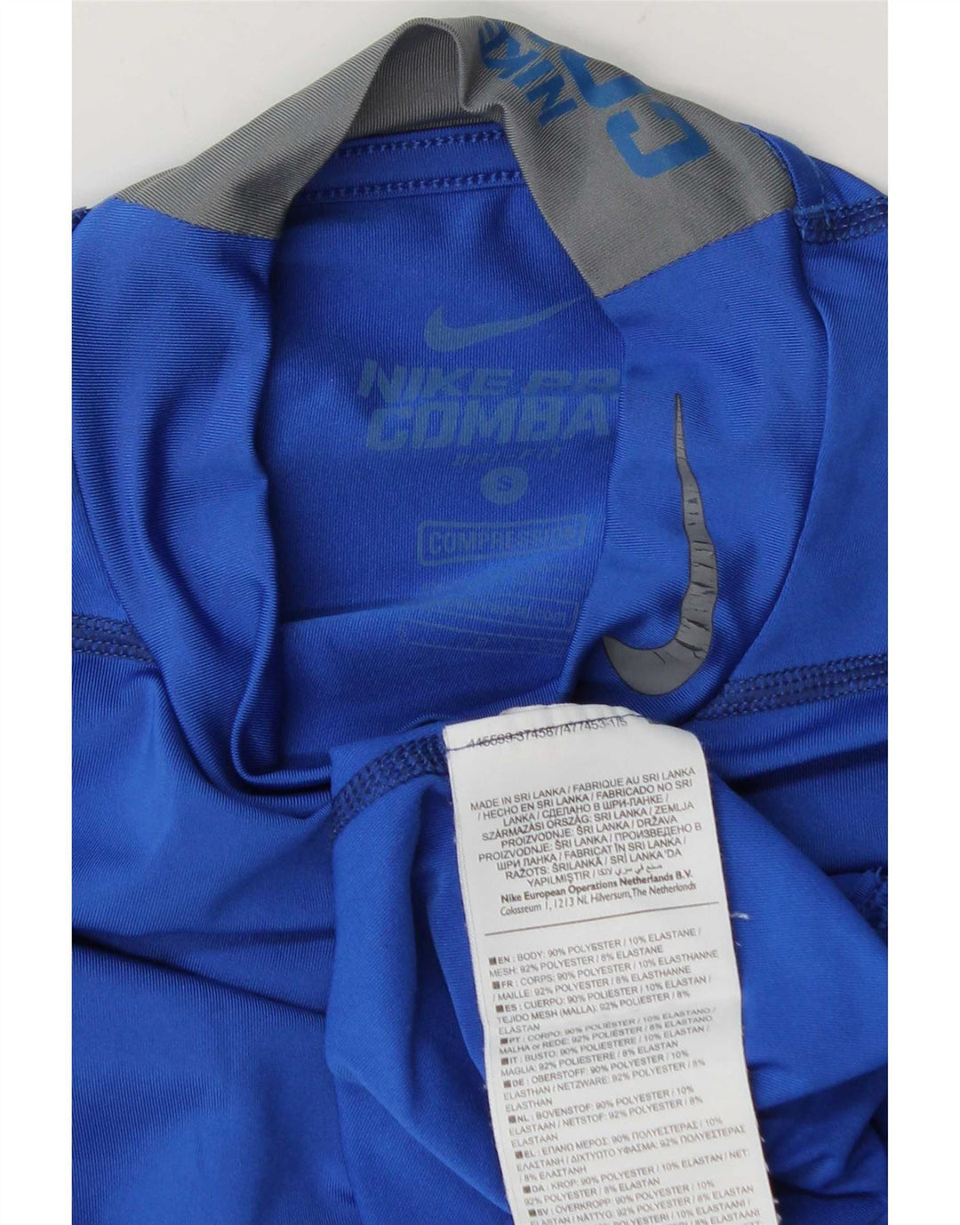 Nike Herren Dri Fit Top Langarm Small Blau Polyester