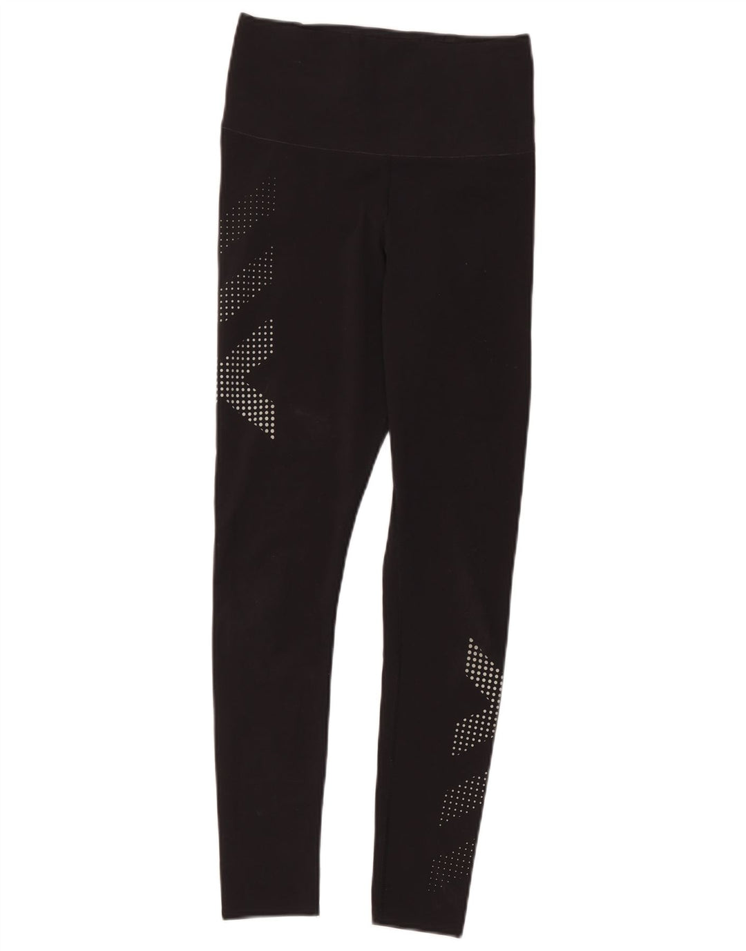 Reebok Damen Graphic Leggings UK 10 Small Schwarz