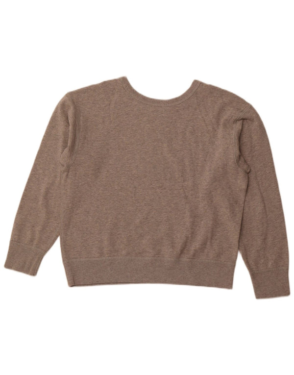 Polo Ralph Lauren Damen Crop Sweatshirt Pullover UK 18 XL Beige