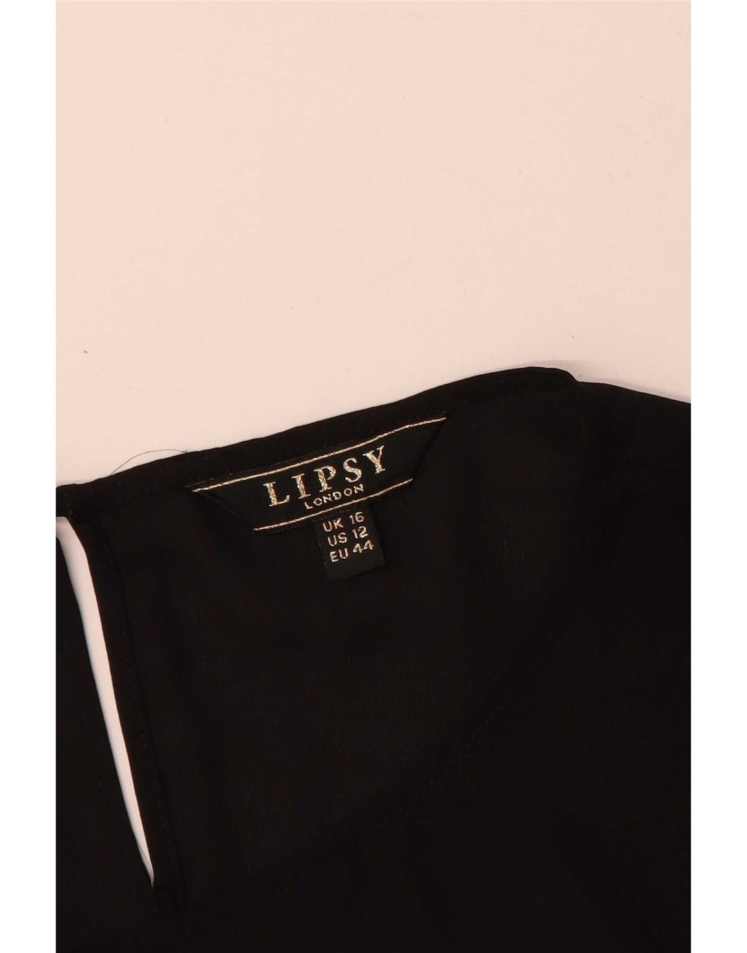 Lipsy Damen-Blusenoberteil, langärmelig, UK-Größe 44, Größe L, Schwarz, Polyester