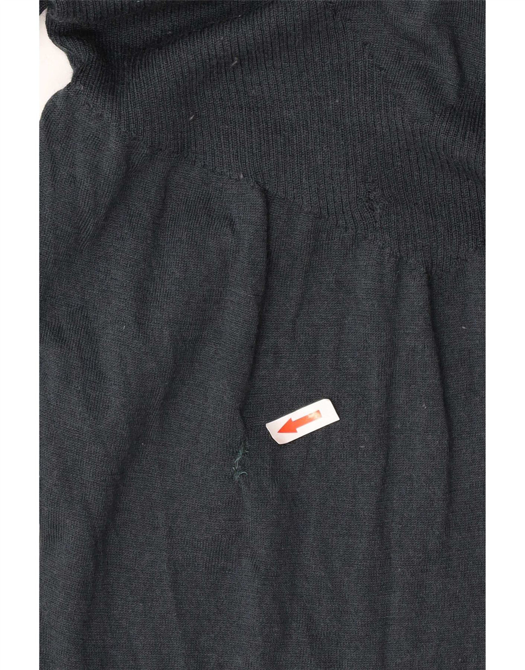 Liu Jo Damen-Pullover mit V-Ausschnitt vorne zum Binden, Gr. 10, Größe S, schwarze Wolle