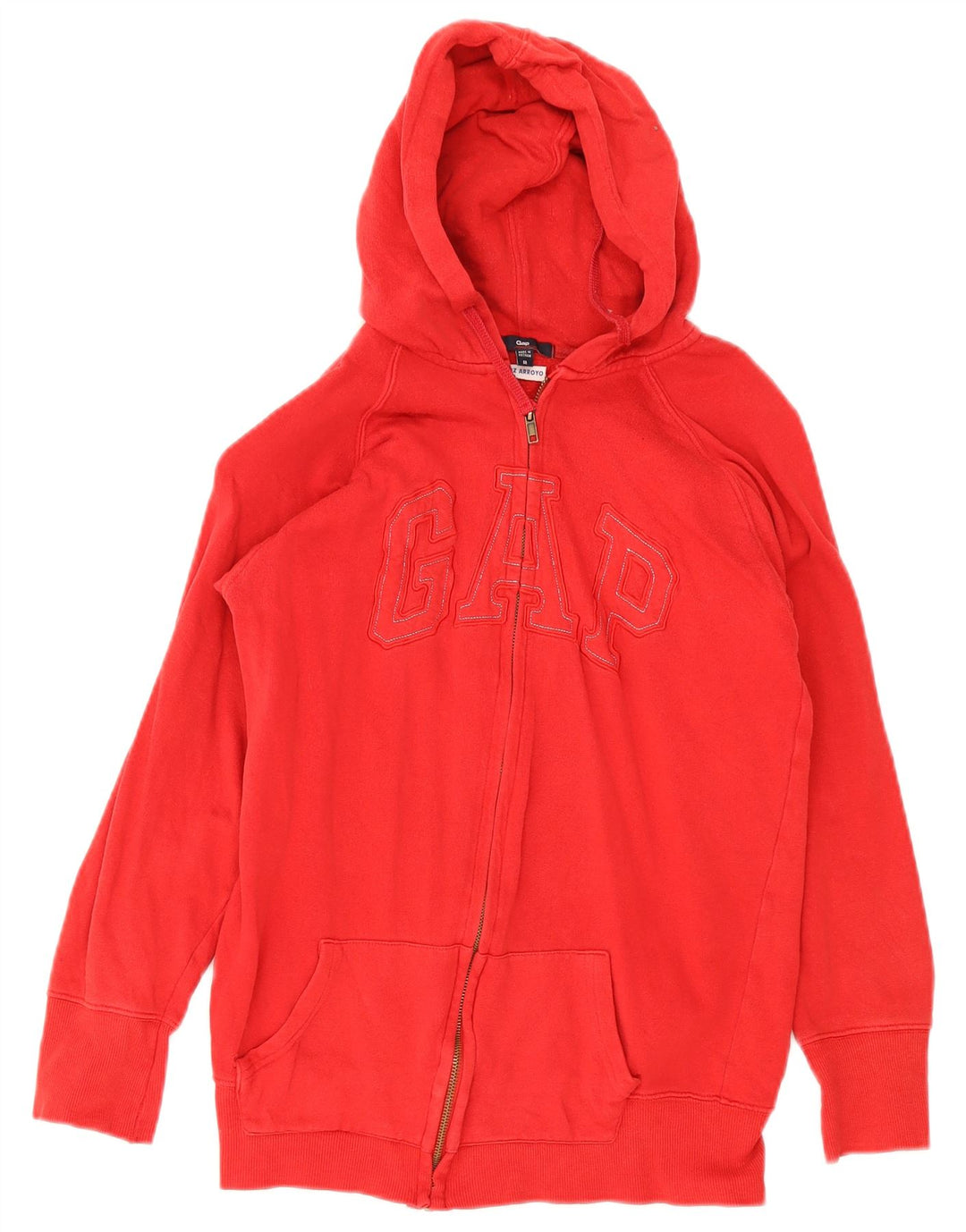 Gap Kapuzenpullover mit grafischem Reißverschluss für Jungen, 11–12 Jahre, Mittelrot