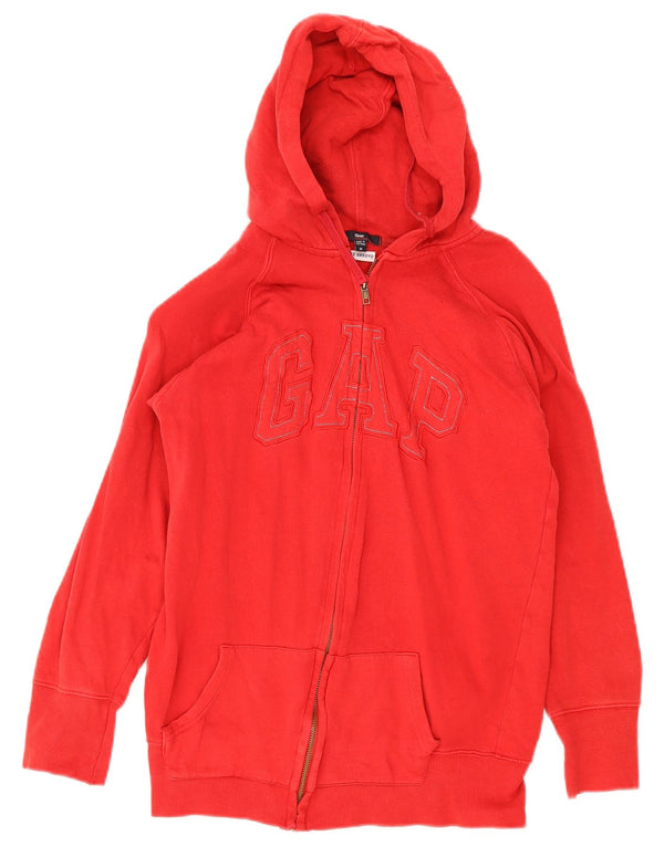 Gap Kapuzenpullover mit grafischem Reißverschluss für Jungen, 11–12 Jahre, Mittelrot