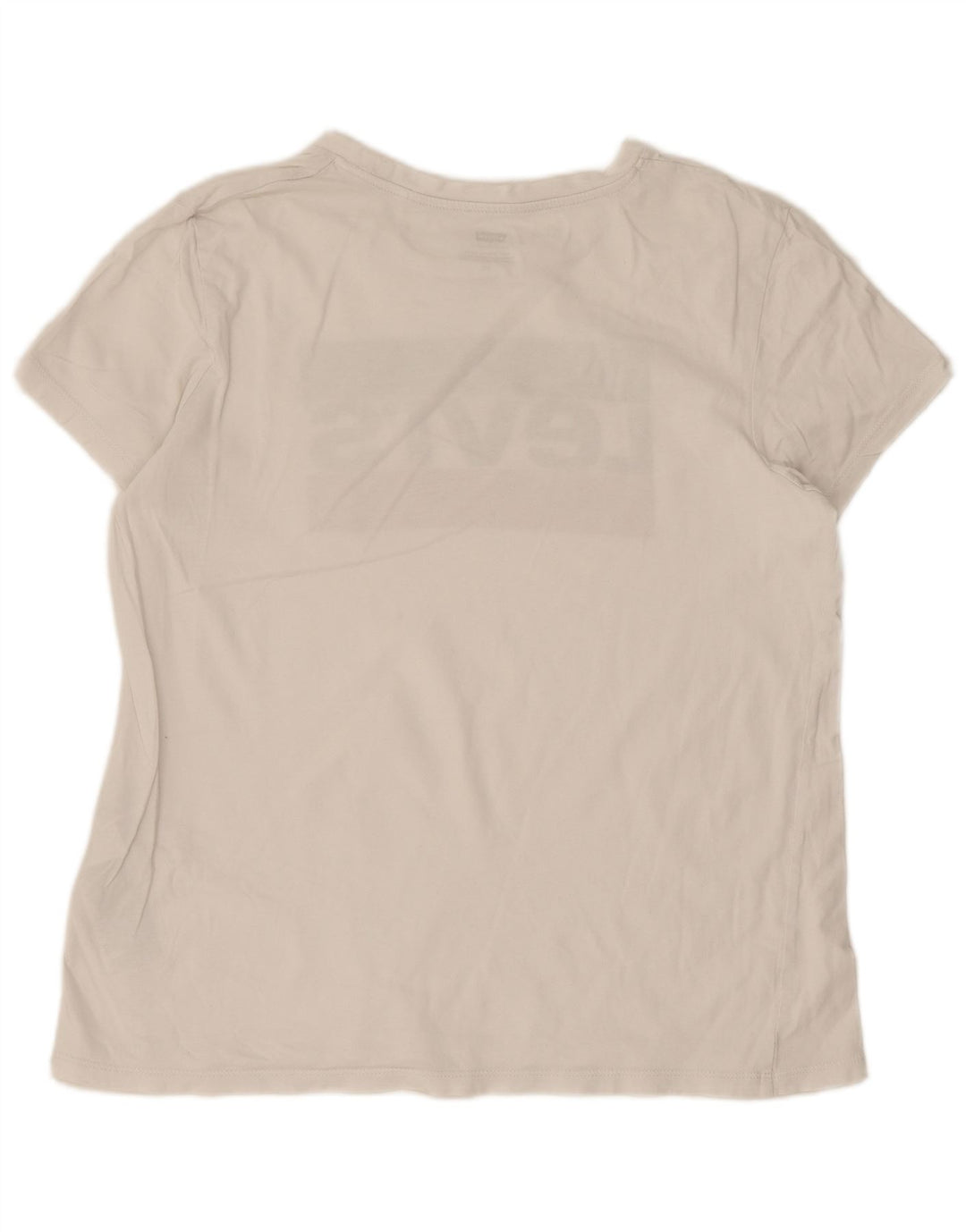 Levi's Damen-T-Shirt mit Grafik, UK 16, Größe L, weiße Baumwolle