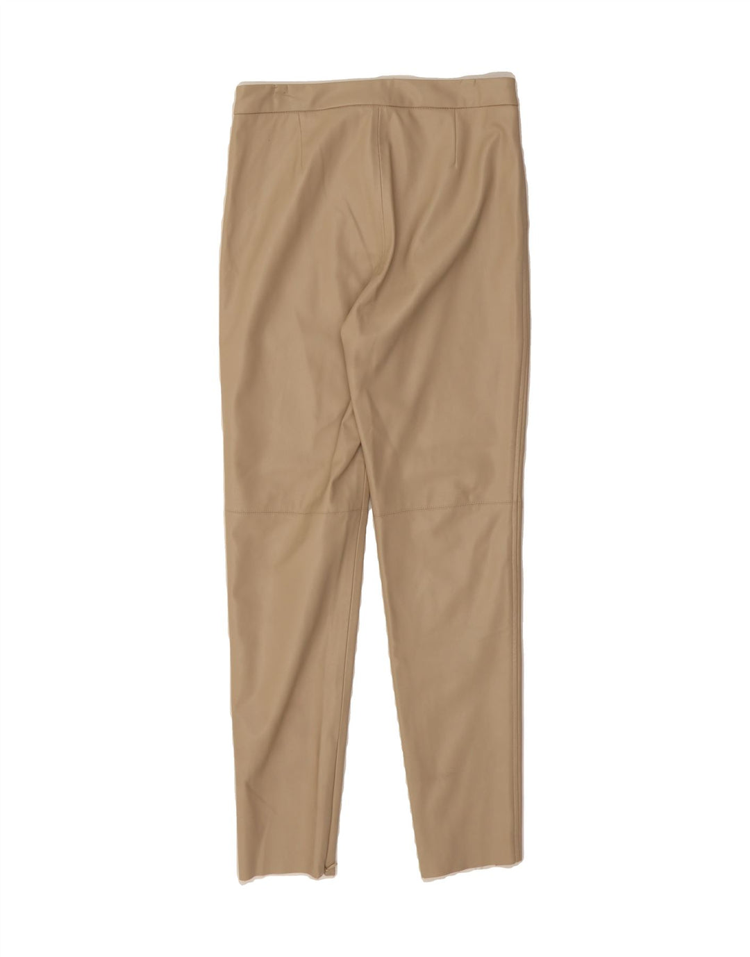 ZARA Womens Skinny Leather Trousers Medium W29 L27 Beige Vintage Zara and Second-Hand Zara from Messina Hembry 