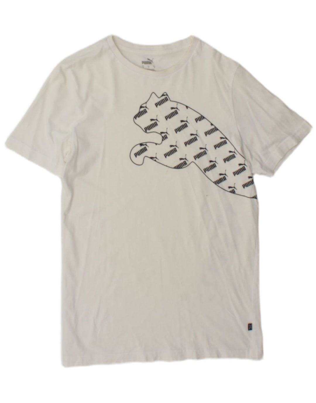 Puma Herren T-Shirt mit Grafik, Größe S, Weiß