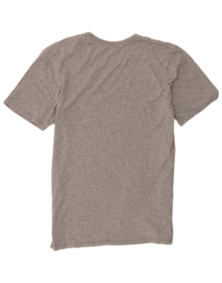 Nike Herren Athletic Cut T-Shirt-Oberteil aus mittelgrau gefleckter Baumwolle