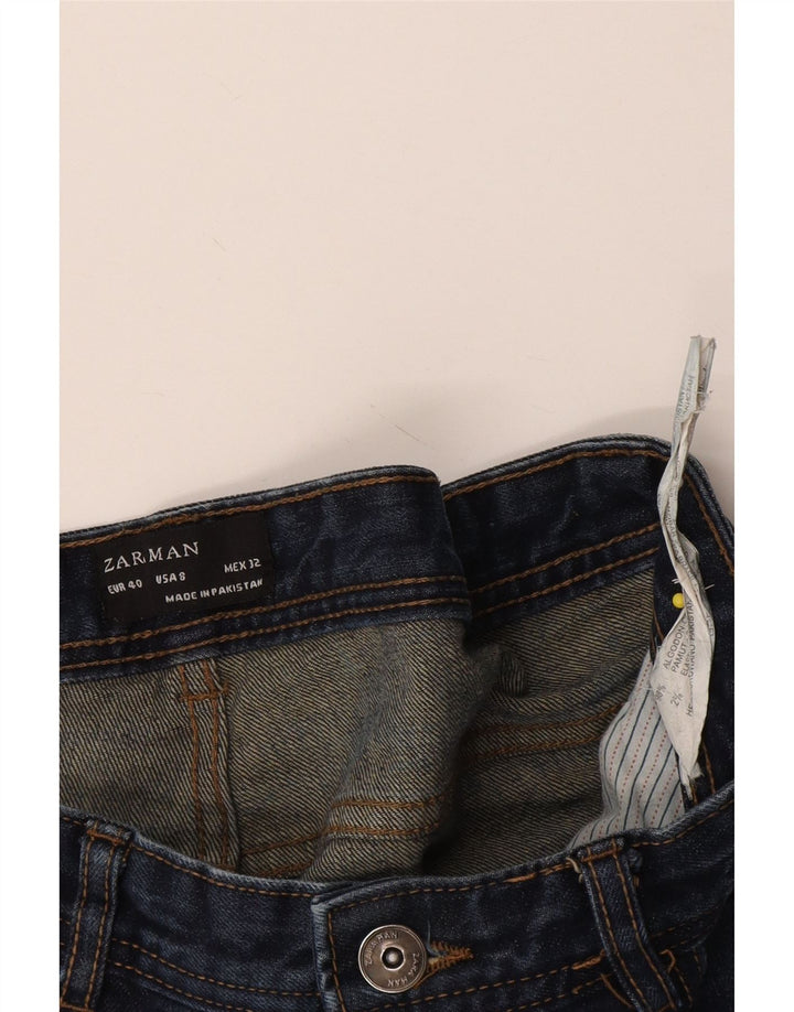 Zara Herren Slim Jeans EU 40 Medium W32 L29 Marineblau Baumwolle