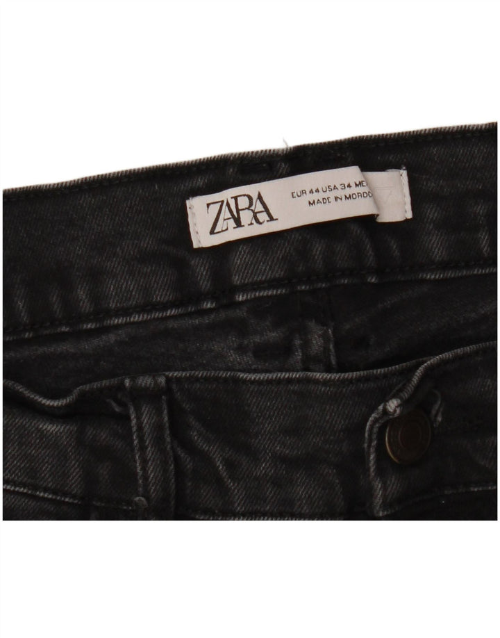 ZARA Herren Skinny Jeans EU 44 Large W34 L30 Schwarz