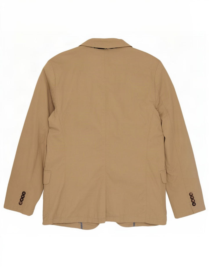 Tommy Hilfiger Herren-Blazer mit 2 Knöpfen und schmaler Passform, UK 40, Größe L, Beige