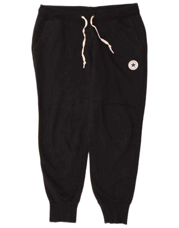 Converse Damen-Trainingshose, Jogginghose, UK 14, mittelschwarz, Baumwolle