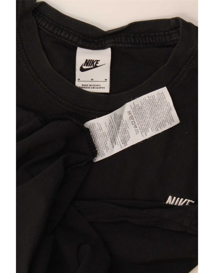 Nike Herren T-Shirt Top Medium Schwarz Baumwolle