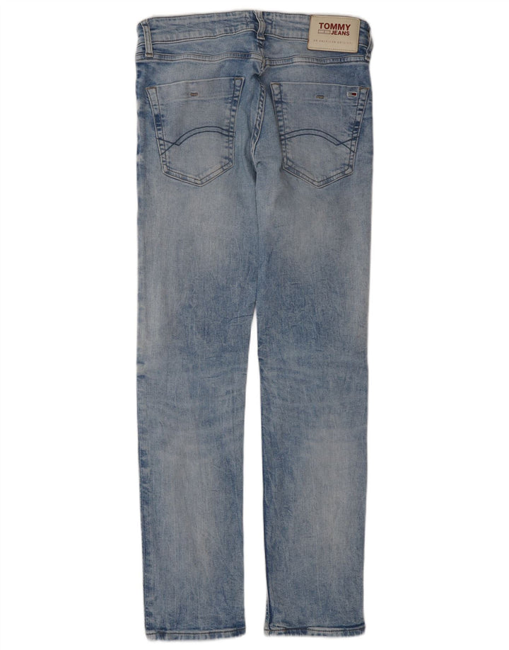 TOMMY HILFIGER Herren Slim Jeans W29 L30 Blaue Baumwolle