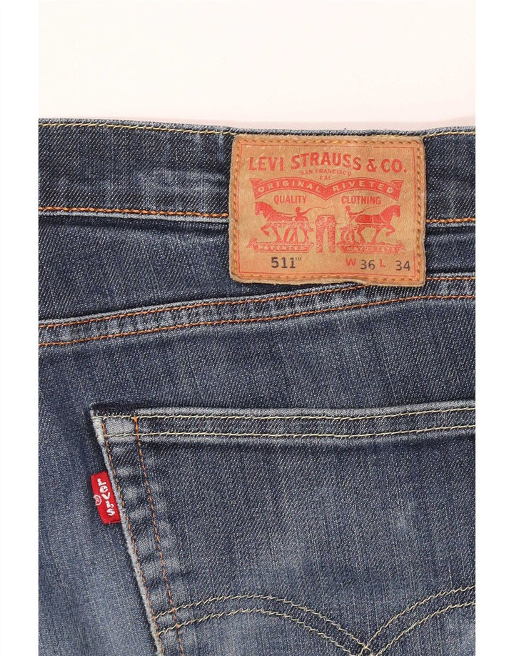 Levi's Herren 511 Slim Jeans W36 L34 Blau