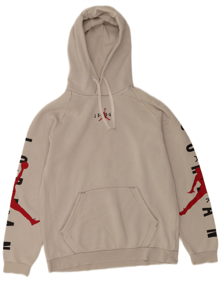 JORDAN Herren-Kapuzenpullover mit Grafik, mittelweiße Baumwolle